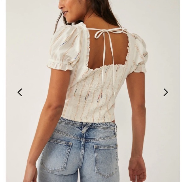 Free People Seratonin Corset Top - Ivory size large NWT - Picture 8 of 8